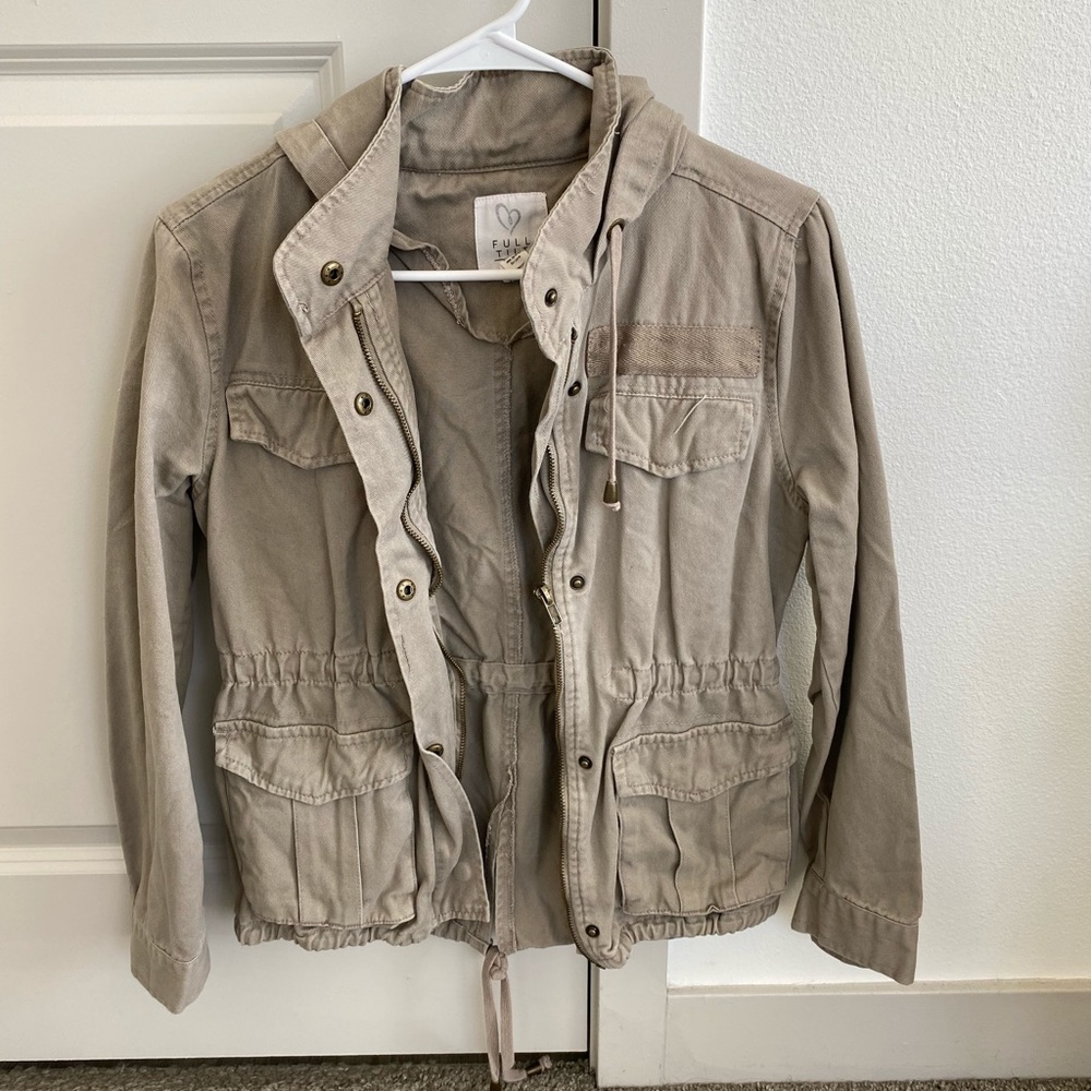 Women's khaki jacket, size S
